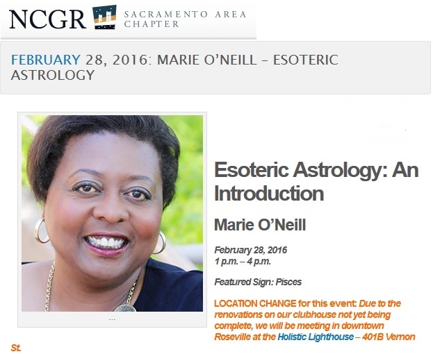 Join Marie at NCGR Sacramento 2016